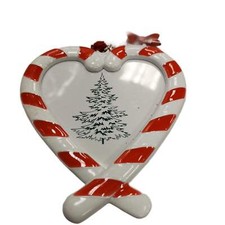 STUDIO DECOR CHRISTMAS ORNAMENT FRAME HEART SHAPED