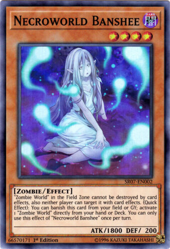 Necroworld Banshee Super Rare Zombie Horde Yugioh Card1 - Picture 1 of 1