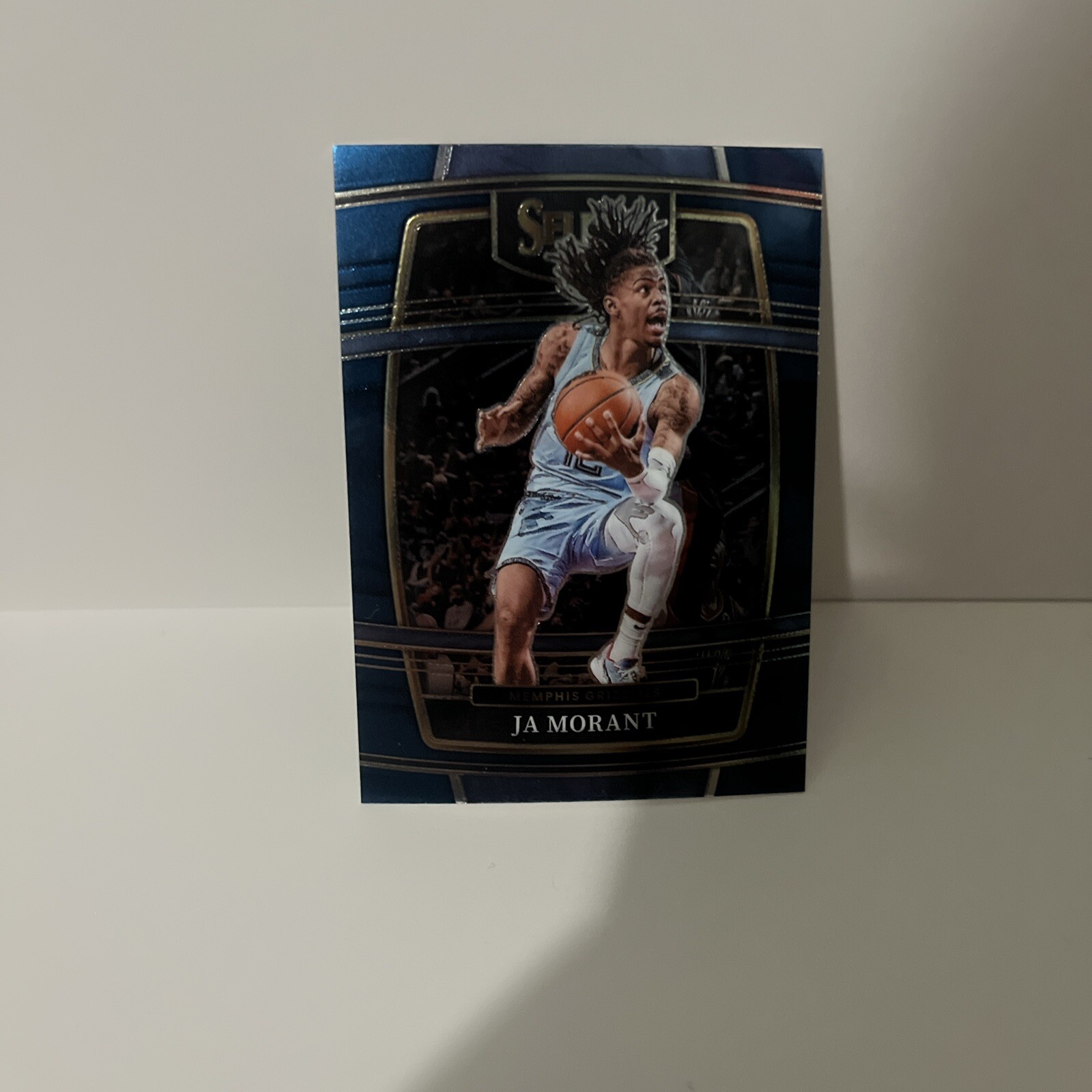 Ja Morant 2021-22 Select Blue Shimmer Prizm #75 Grizzlies NBA