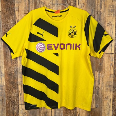 Borussia Dortmund 2014-15 Home Soccer Jersey Puma 745880 Men's XL