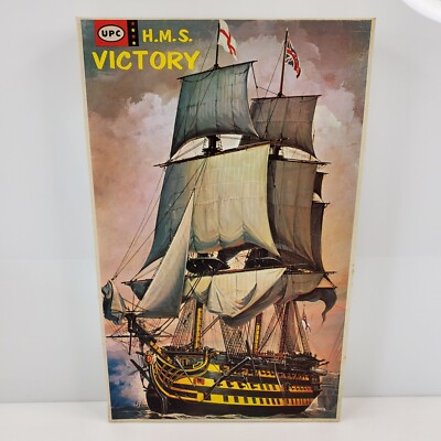 Vintage 1960's UPC H.M.S. Victory Ship Boat Model Kit 5016-400 HTF