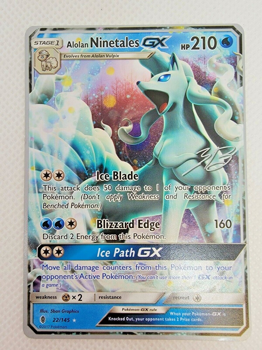 Pokemon TCG Alolan NINETALES GX 22/145 World Championship 2017 Pokemon TCG Alolan NINETALES GX 22/145 World Championship 2017