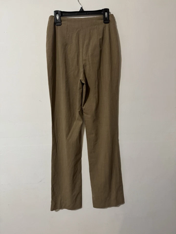 Piazza Sempione Womens Trousers Pants Size 40 IT Tan Beige Pleated Wool Italy - Image 2 of 4