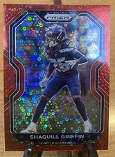 SHAQUILL GRIFFIN 2020 Panini Prizm No Huddle RED DISCO #298 SEAHAWKS /50