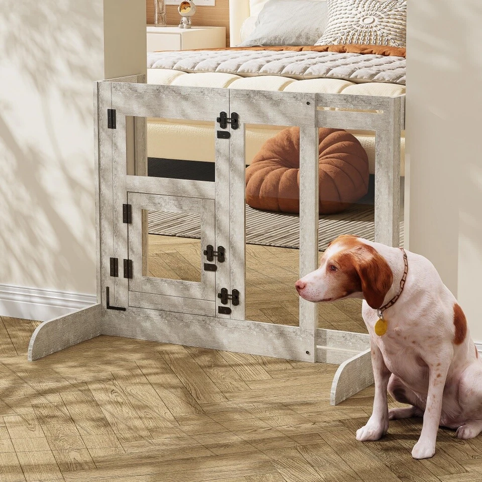 Türschutzgitter ausziehbar Treppenschutzgitter ohne Bohren Welpenlaufstall 100cm - Bild 3 von 4