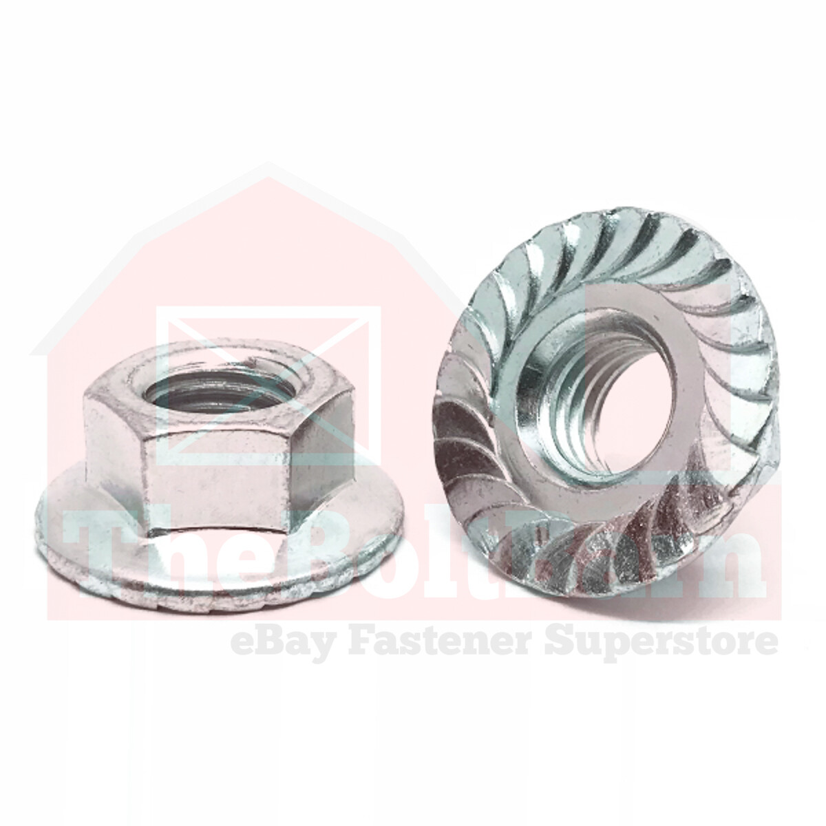 M10-1.25 Class 10 JIS Serrated Hex Flange Nuts Zinc Fine Thread (Pick Quantity)