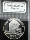 PHILADELPHIA “ EAGLES “NFL FOOTBALL 1933 INAUGURAL SEASON 1oz .999 SILVER COIN