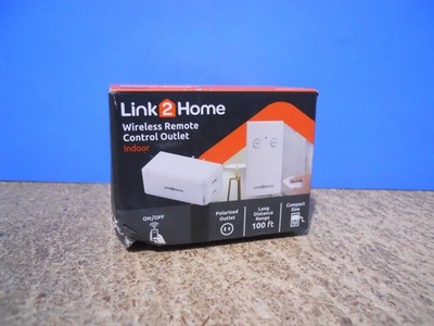 Link2Home Wireless Indoor Remote Control Outlet Switch with 1 RCV and 1 Remote