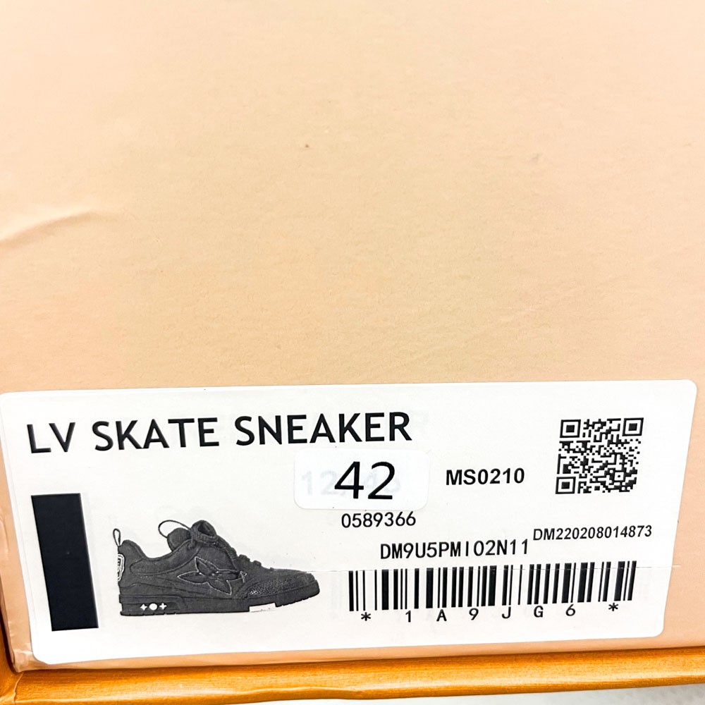 Louis Vuitton LV Skate - All Black, Sneakers, Size 42 image 8