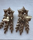 Vintage Sarah Coventry Royal Highness Clip Earrings Rhinestone Faux Pearl Dangle — photo 5