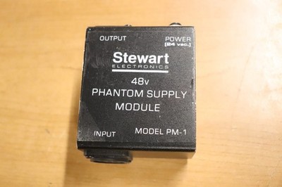 Stewart Electronics 48V Phantom Supply Module Model PM-1 Single Channel