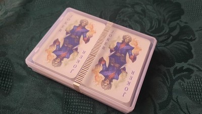 Fantasie-Spielkarte für Rommé, Canasta, Bridge u.a. (110 Karten), Leinenhaptik