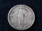 1917s Type I Vf 90% Silver Standing liberty Quarter