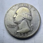 1936-S Silver Washington Quarter San Francisco ￼