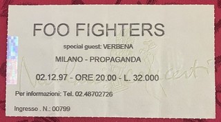 Foo Fighters Ticket