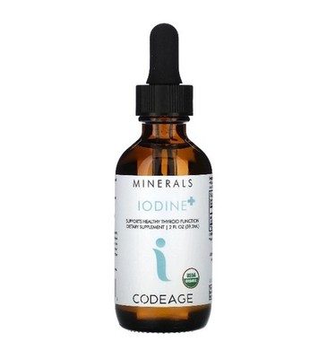 Codeage Iodine+ Liquid Iodine Organic Supplement 250 mcg 8.82 oz Expire 09/28/26