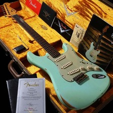Fender Custom Shop 1962 Stratocaster Relic Surf Green Chitarra elettrica usata 2021