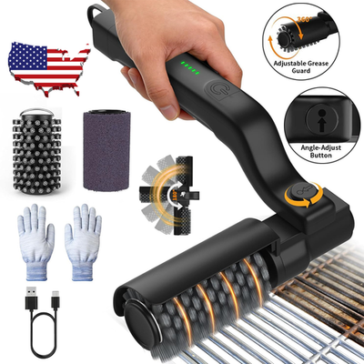 #ad Electric BBQ Grill Brush 2600mAh Rechargeable Cleaning Brush Wireless Cleaner. $33.98