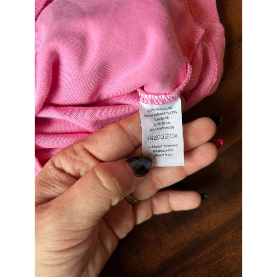 Top Gymboree Niñas 5T Rosa Manga Larga Muñeco de Nieve Vacaciones Navidad Foto 3 de 3