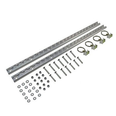 0,6m Airline Zurrschiene / Ankerschiene Set aus Aluminium für Ladungssicherung