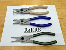 Snap-on Tools NEW 3pc MULTI COLOR Soft Grip .070 Tip Snap Ring Pliers Lot Set