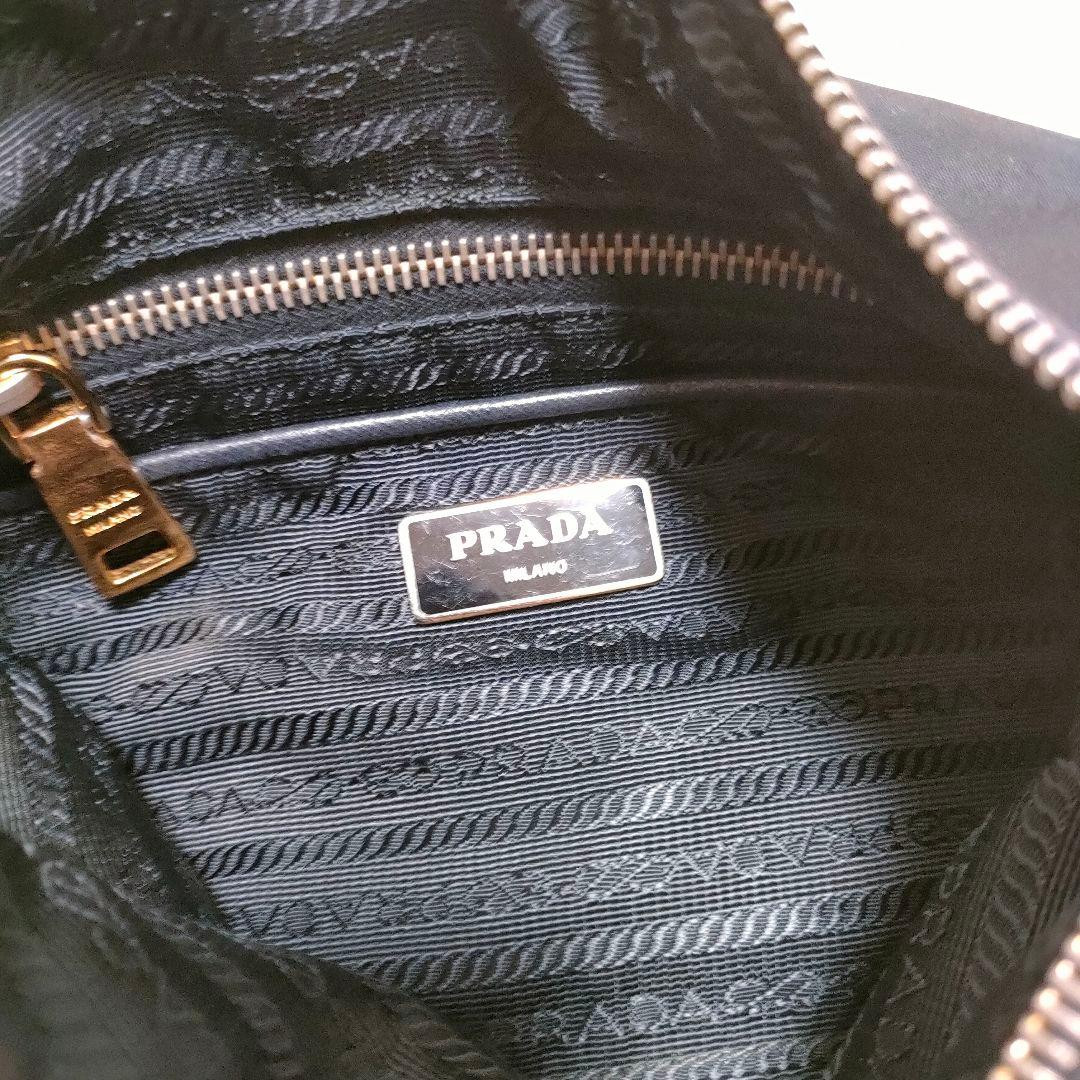 PRADA Nylon Shoulder Bag BT0706 Black Crossbody with Logo Authentic From Japan thumbnail 11