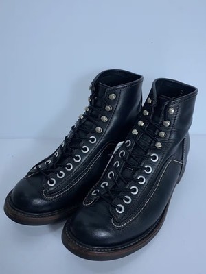 Lone Wolf Boots Lace Up Boots Us8.5 Blk F01615 Fq930 | eBay