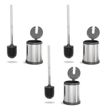 Deluxe Toilet Brush with Lid 3 Pack