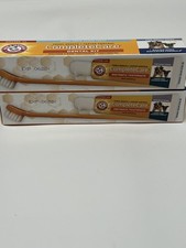 2 Arm  Hammer Complete Care Dental Dog chicken Flavor toothbrush toothpaste kit