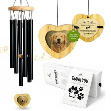 32" Pet Memorial Wind Chime for Dogs, Wind Chime for Loss of Dog, Sympathy Wi...