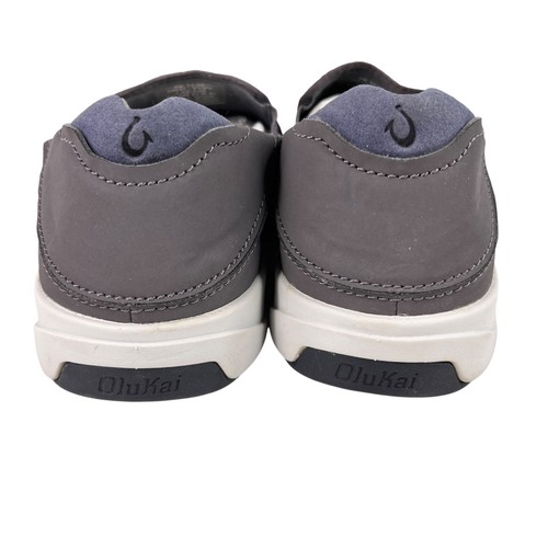 Oluakai Lae‘ahi Mens Slip On Sneakers Pavement Gray 8 Breathable - Afbeelding 3 van 12