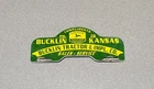 VINTAGE JOHN DEERE PLATE TOPPER PORCELAIN SIGN CAR GAS TRUCK GASOLINE OIL