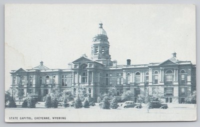 State Capitol Cheyenne Wyoming WY Renaissance Revival Architecture Postcard