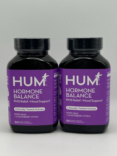 HUM Hormone Balance PMS Relief Mood Support 60 Vegan Capsules 2 Pack - Bild 1 von 3