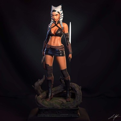 Ahsoka Tano - Abe3D Miniatures Resin DND RPG Tabletop Display Games