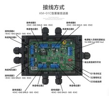 1PCS New KM01C weight transmitter/amplifier/0-5v/4-20mA weight transmitter KM01A
