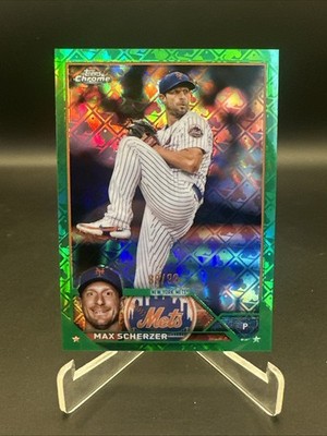 2023 Topps Chrome Logofractor Edition - Max Scherzer #148 Green Refractor /99