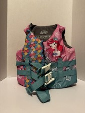 SwimWays Disney Princess Ariel Swim Life Jacket Coast Guard Approved Vest