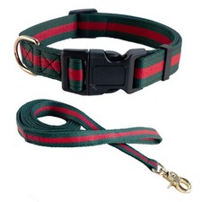 Elegant Luxury Dog Collar, Leash Set, Soft, Durable, Large Dogs, Pet, Adjustable