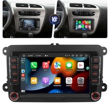 2+64G Android 15 Autoradio CarPlay RDS GPS NAVI für Seat Leon MK2 1P1 2005-2012