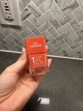 NEW Nails Inc London 1 Step Gel Nail Polish, 16827 Sofia (Red / Orange)