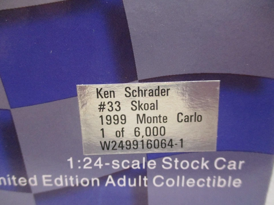 1999 Action Ken Schrader Skoal 1/24 - Image 3 of 3