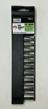 NEW Master Mechanic (119012) 10-Piece 1/4" Drive SAE Socket Set