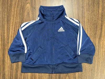 Adidas Infant Baby Jogger Track Jacket Navy Blue SZ 6 Months Full Zip