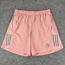Adidas Aeroready Own The Run Running Shorts 7" Reflective Pink Mens Large L