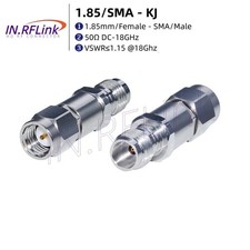 RF Test Adapter SMA Male To 1.85mm Female DC-18GHz MmWave Microwave Connector