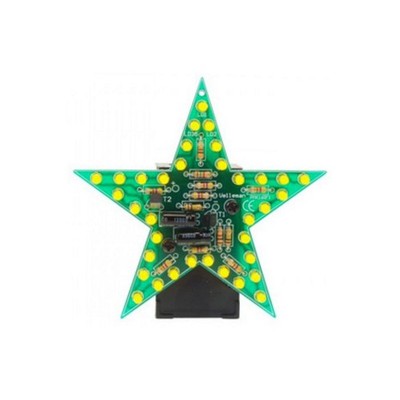 MONTIERT Blinkstern 35 gelbe LEDs Batteriebetrieben 9 12V DC