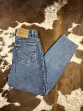 Vintage 90s Levis Orange Tab High Waisted Mom Jeans USA Made Tapered Leg Sz 8