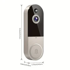 1080P HD Smart Video Doorbell Camera with AI Human Detection, Two-Way Talk, 24/7