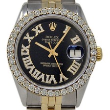 Rolex 1601 Datejust 36mm Steel & Gold Jubilee Custom Diamond Dial/Bezel #2382-1